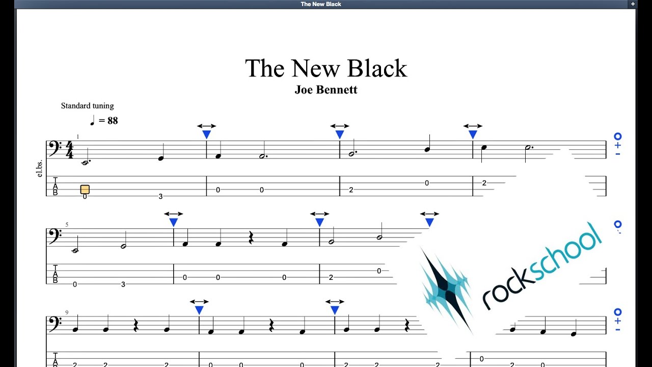 The New Black Rockschool Debut Grade Bass