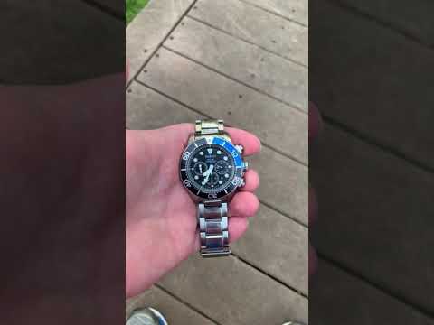 Revive a Seiko SSC017 Solar Chronograph after completely draining the reserve.