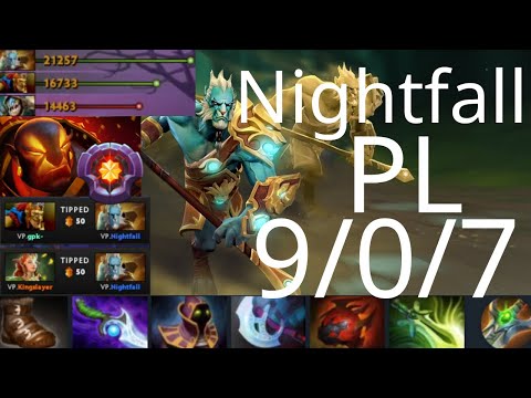 Nightfall epileptick1d Phantom Lancer vs Slark, Ember Spirit, LC - 1v3 - VP vs LtW g2 DPC dota2