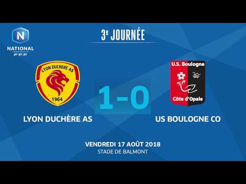 J3 : Lyon Duchère AS - US Boulogne CO (1-0), le résumé I National FFF 2018-2019