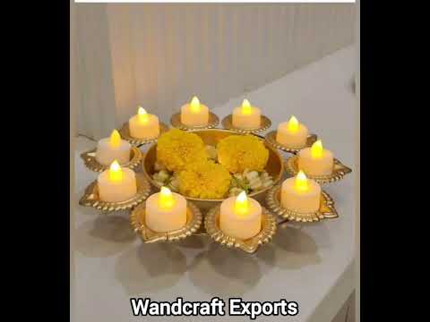 Wandcraft Exports Decorative Urli Bowl with Diya Stand