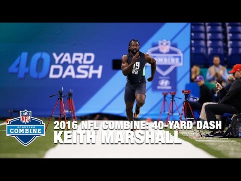 Keith Marshall (Georgia, RB) Incredible 40-Yard Dash | 2016 NFL Combine