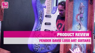 Video thumbnail for Fender David Lozeau Art Guitars | NAMM SHOW 2015 by Bax-shop | Bax Music Goes