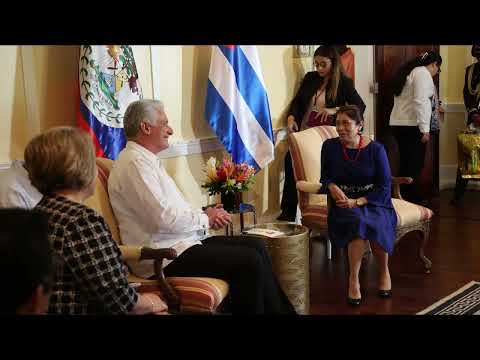 Cuban President Makes Historic Visit to Belize