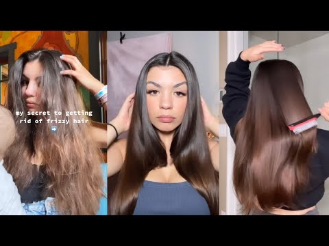 MEIN GEHEIMNIS, UM KRAUSE HAARE ​​LOSZUWERDEN #HAARPFLEGE #HAAR #SHORTS