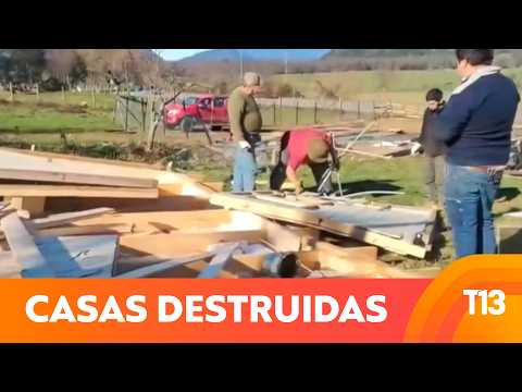 Viento puelche causa estragos en el sur