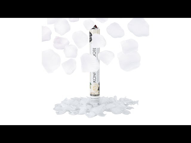 Video teaser voor Party Popper Rosenblätter weiß