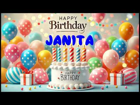 Happy Birthday JANITA   Happy Birthday Song   Birthday Wishes   Birthday Party
