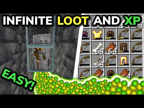 SIMPLE SKELETON/ZOMBIE XP FARM TUTORIAL for Minecraft Bedrock and Java