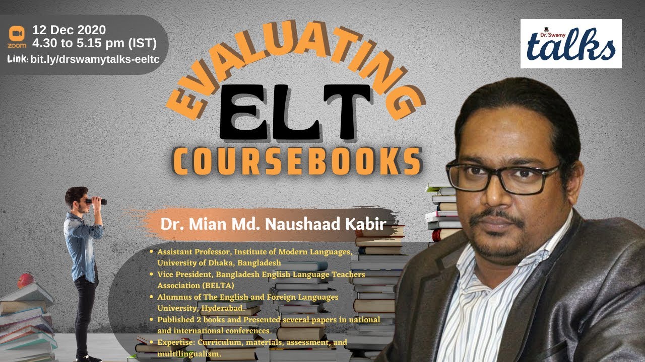 Evaluating ELT Coursebooks | Dr. Mian Md. Naushaad Kabir | Dr Swamy Talks