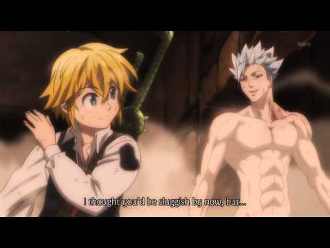 Nanatsu no Taizai -  Meliodas and Ban reunion fight