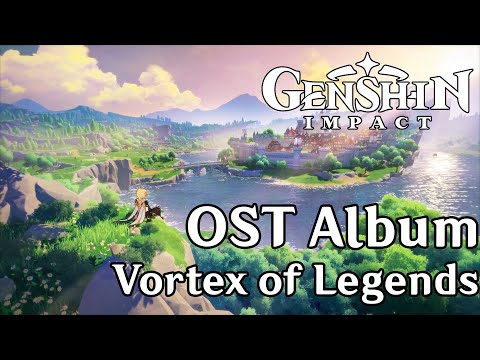 2 Hours Genshin Impact OST Album - Vortex of Legends with Water, Nature Sounds for Relaxing & Sleep