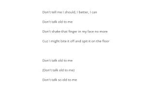 Alice Cooper   Don&#39;t Talk Old To Me Şarkı Sözü