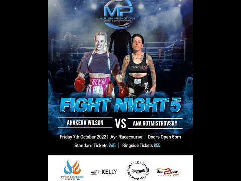Boxing Shorts- Fight Night 5 Highlights- Ahakera Wilson V Ana Rotmistrovski