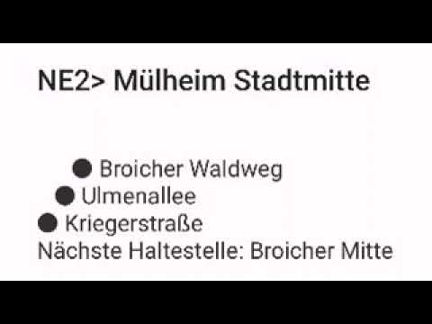 (BVR) NE2 Ansage: Broicher Mitte