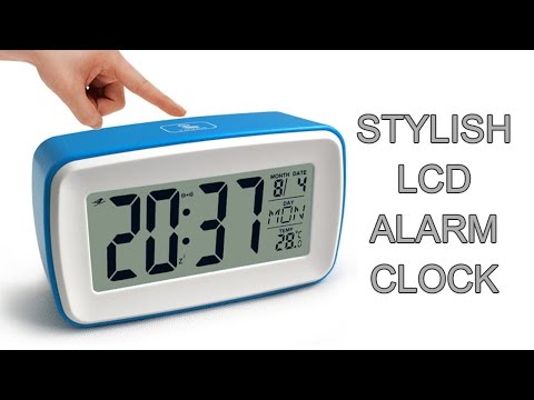 Stylish LCD Display Smart Snooze Alarm Clock - Gearbest.com