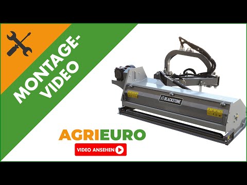 Montagevideo Seitlicher Böschungsmulcher BlackStone BVM 180 M mit Arm für Traktoren