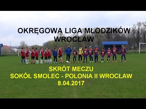 Skrót meczu Polonia Wrocław - Sokół Smolec (4:2) z 8.04.2017