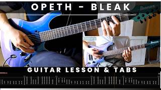 Opeth - Bleak (guitar lesson + tabs)