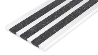 Aluminum-Carborundum Stair Nosing - 53mm Wide - No Skirt