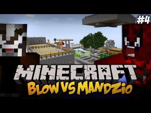 BLOW VS MANDZIO - Walka na Śnieżki - Nowy Wygląd YouTube ! - S01E04 (Single Block Challange)
