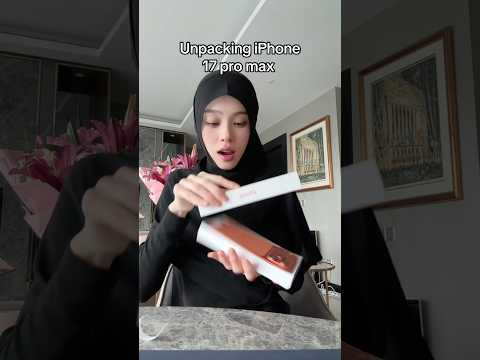 iPhone 17 pro max unboxing 🧡 #iphone17promax #trend #shorts