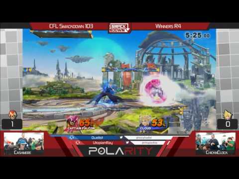 CFL Smackdown 103 WiiU - Cashmere (Falcon) vs Chicknclock (Cloud) - Winners R4