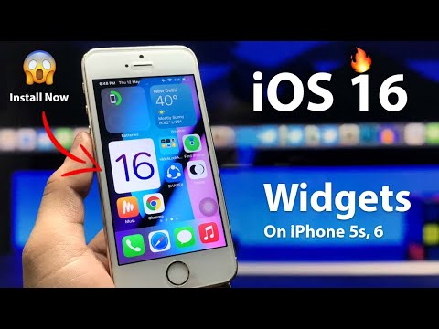 Get iOS 16 Widgets in iPhone 5s & 6 - Install Now🔥🔥