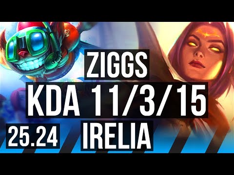 ZIGGS vs IRELIA (MID) | 11/3/15 | EUW Master | 25.24