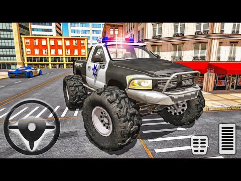 Police Monster Truck Stunts Driver 2021 - Police Car Driving Simulator - Android Gameplay