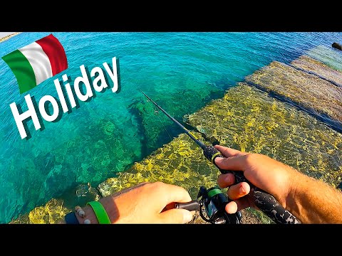 Multi-Species Sessions during my Italian Holidays! Lure Fishing from Shore in the Mediterranean Sea