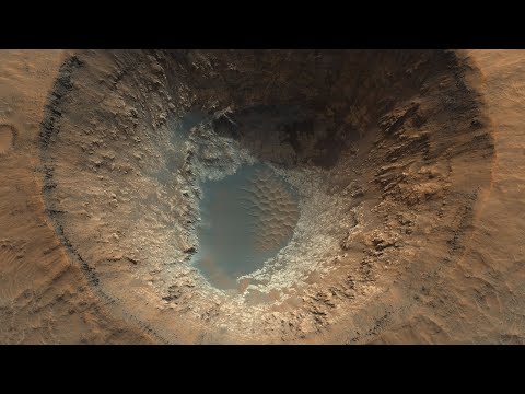 This 8K Ultra High Definition View Of A Martian Crater Is Eye-Popping In Its Detail