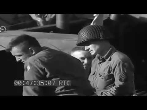 29th Division Troops Embark LCIs, Normandy Invasion; LCIs Leave England, 06/1944 (full)