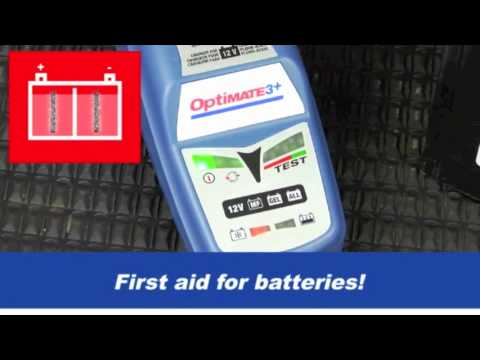 OptiMate 3+: Battery saving charger-maintainer for 12V motorcycle batteries