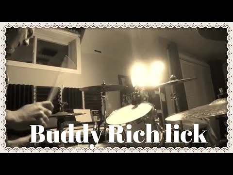 Buddy Rich drum fills & licks | One handed snare roll