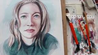 Vídeo master class Retrato Acuarela