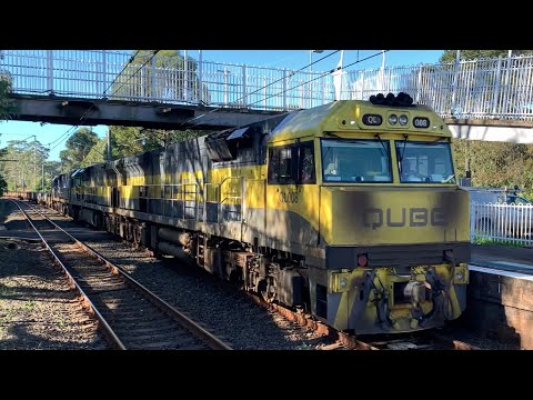 QL008, QL002 and CF4411 pulling a Steel Train through Heathcote