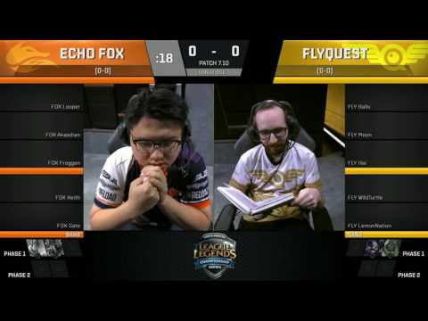 FOX vs FLY, Game 1   NA LCS 2017 Summer    Echo Fox vs FlyQuest G11