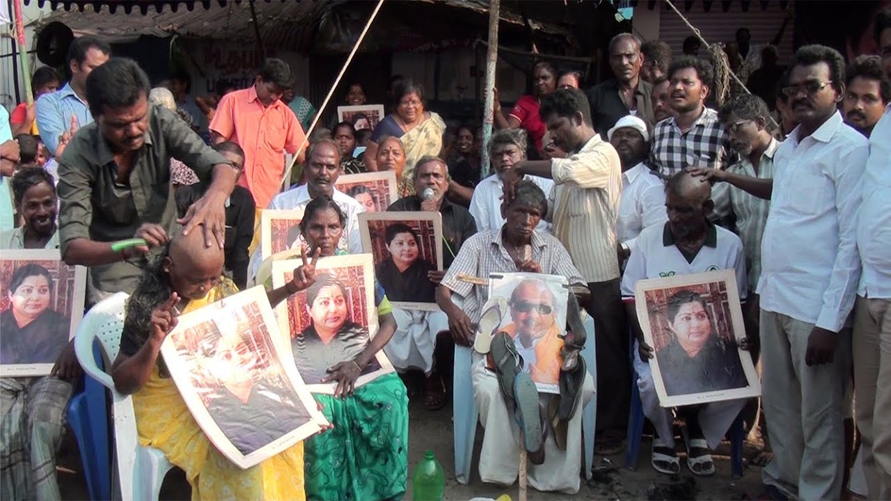 Admk Hunger Strike Continues