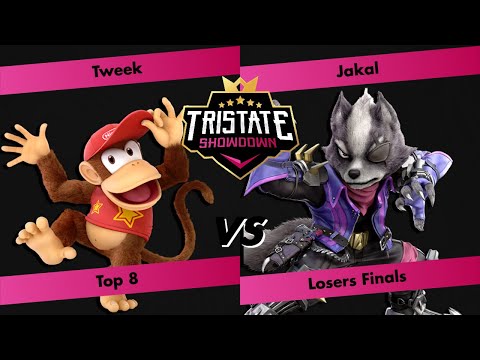 Tristate Showdown #2 - Tweek (Diddy Kong) VS Jakal (Wolf) - Top 8 - Losers Finals