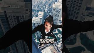 Download lagu Scary Stunt Gone Wrong: Rooftopper Falls From 62-Story Building During Live Stream #shorts mp3