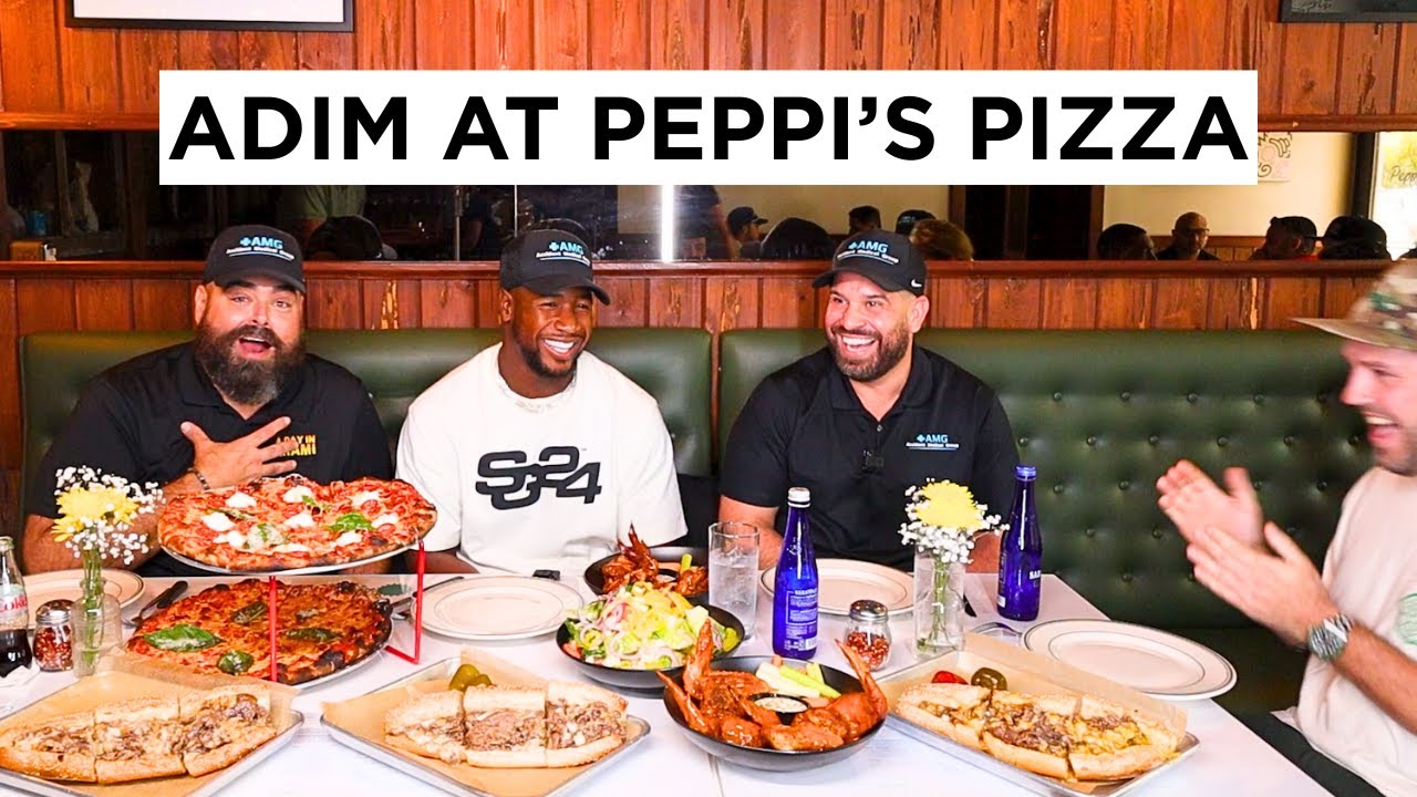 ADIM Tasting Peppi's Pizza LIVE with Jonnu Smith and AMG