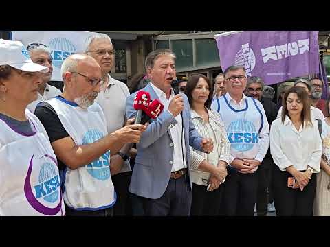 Murat Emir ve CHP Heyeti KESK'in KHK Eylemine Dayanışma Ziyaretinde Bulundu.