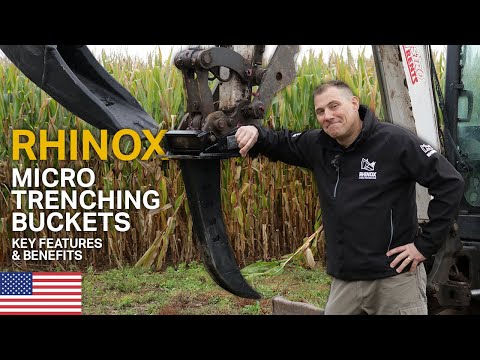 MICRO TRENCHING BUCKETS - the TIME-SAVING attachment!! | Rhinox Group US