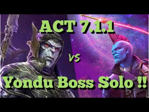 MCOC - Corvus Glaive VS Yondu - ACT 7.1.1 - Boss Solo!!