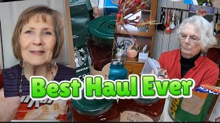 Barb shows DOLLAR TREE Haul & Unbelievable Savings at DISCOUNT GROCERY #new2me #dollartreehaul#haul 