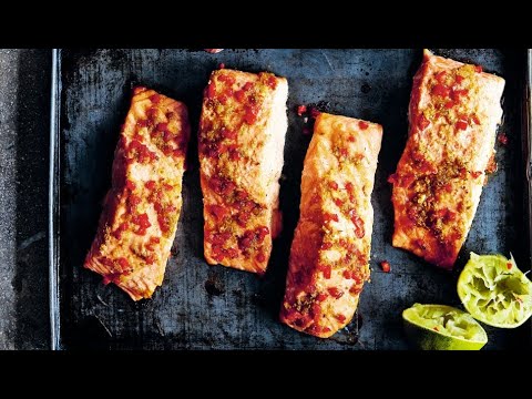 VIDEO: Salmon with red chilli & ground fennel