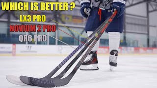 BEST Elite Warrior Hockey Stick 2025 ? LX3 Pro vs Novium 2 Pro vs QR6 Pro - Which Is BETTER ?