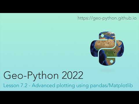 Geo Python 2022 Lesson 7 2 Advanced Plotting Using Pandasmatplotlib