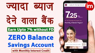 AU Bank Zero Balance Account Opening 2024 | Sabse jyada interest dene wala bank saving account